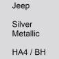 Preview: Jeep, Silver Metallic, HA4 / BH.